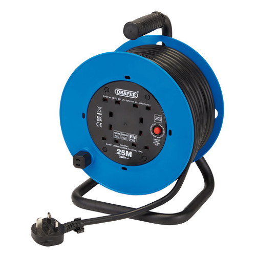 230V Heavy Duty Industrial Four Socket Cable Reel, 25m - 02122_1.jpg