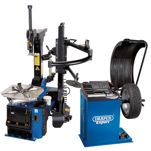 Draper Expert Tyre Changer with Assist Arm and Wheel Balancer Kit - 02152_1.jpg