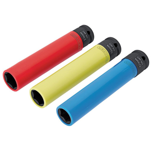 Extra Long Alloy Wheel Nut Socket Set, 1/2" Sq. Dr. 150mm (3 Piece)  - 07121_1.jpg