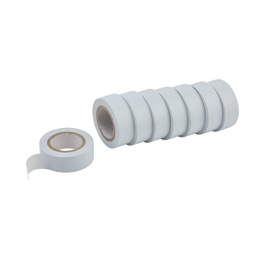 Draper Expert Insulation Tape to BSEN60454/Type2, 10m x 19mm, White (Pack of 8) - 11911_1.jpg