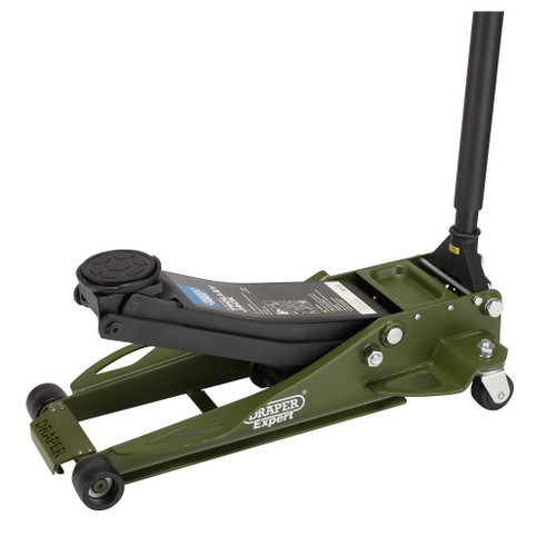 Draper Expert Professional Low Profile Fast Lift Garage Trolley Jack, 3 Tonne, Green - 23817_1.jpg