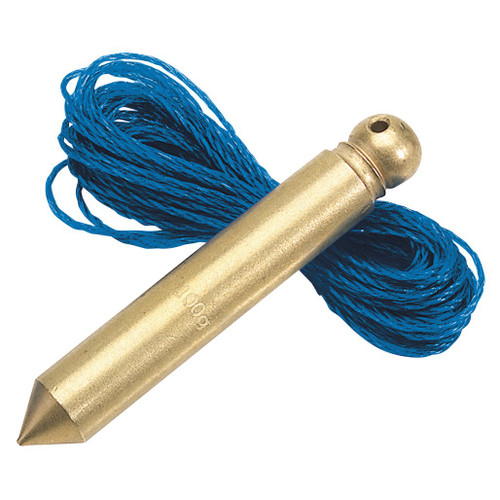 Solid Brass Plumb Bob with Nylon Line, 100g, 5m - 60698_5188A.jpg