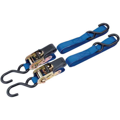 Ratcheting Tie Down Straps, 3.5m x 25mm, 250kg (2 Piece) - 60964_1.jpg