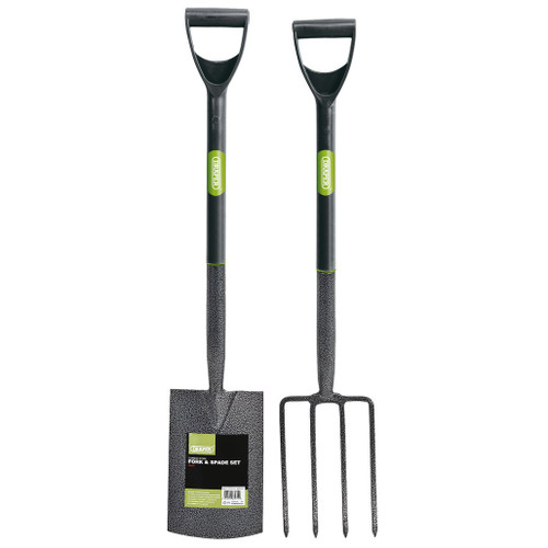 Carbon Steel Garden Fork and Spade Set, Black - 83971_1.jpg