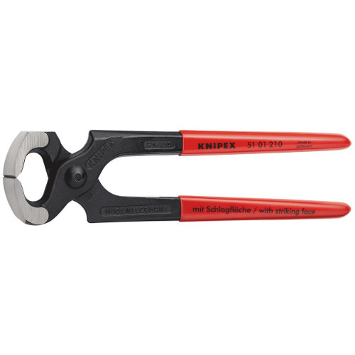 KNIPEX 51 01 210 SBE Hammerhead Style Carpenters' Pincers, 210mm - 87153_1.jpg